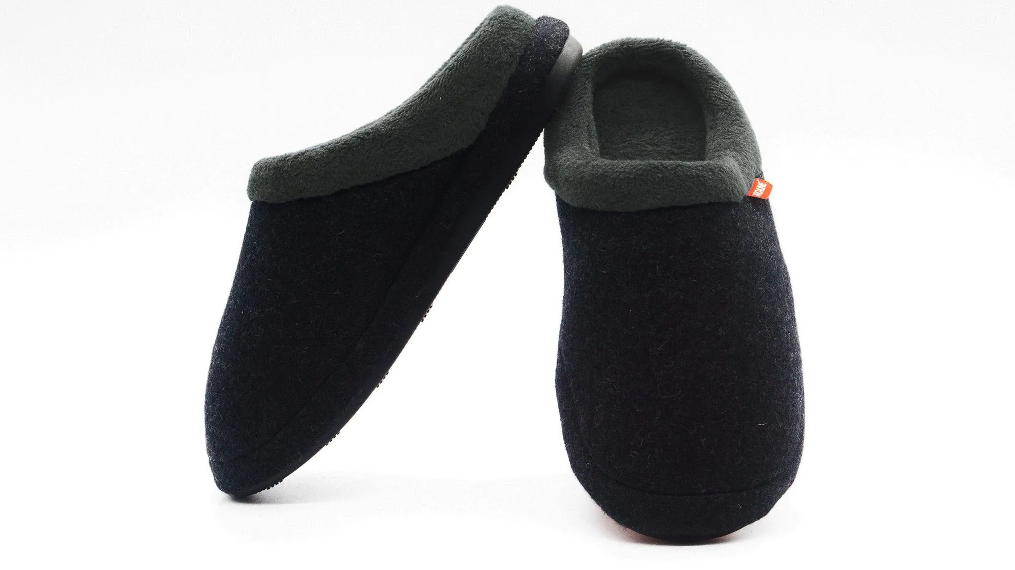 JERRY OPEN SLIPPER || CHARCOAL MARL || ARCHLINE