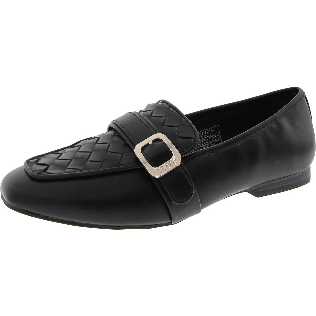 Jones New York Womens Cirana Woven Faux Leather Loafers