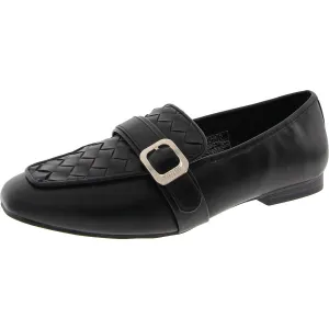 Jones New York Womens Cirana Woven Faux Leather Loafers
