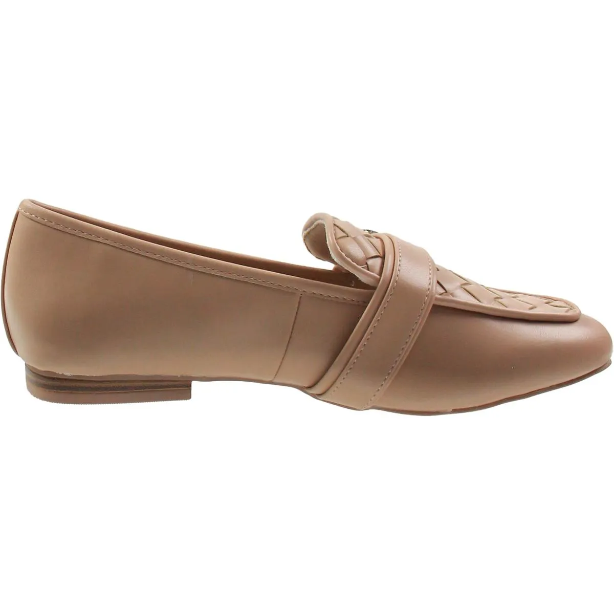 Jones New York Womens Cirana Woven Faux Leather Loafers