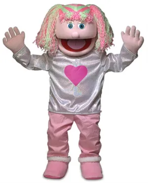 Kimmie, Girl Puppet, Pink Skin (30")