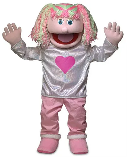Kimmie, Girl Puppet, Pink Skin (30")