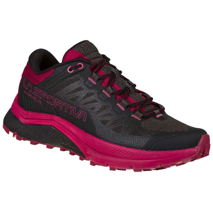 La Sportiva Karacal Womens Trail Running Shoe - Black/Red Plum - Clearance