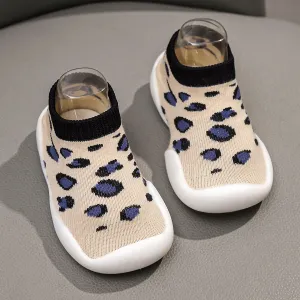 Leopard Beige Silicone Socks Shoes 2711 C