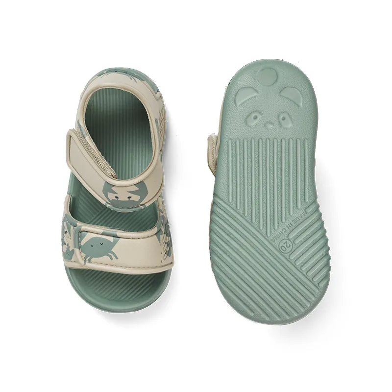 Liewood Summer sandals 'Blumer' Crab/Sandy