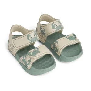 Liewood Summer sandals 'Blumer' Crab/Sandy