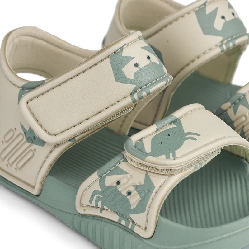 Liewood Summer sandals 'Blumer' Crab/Sandy