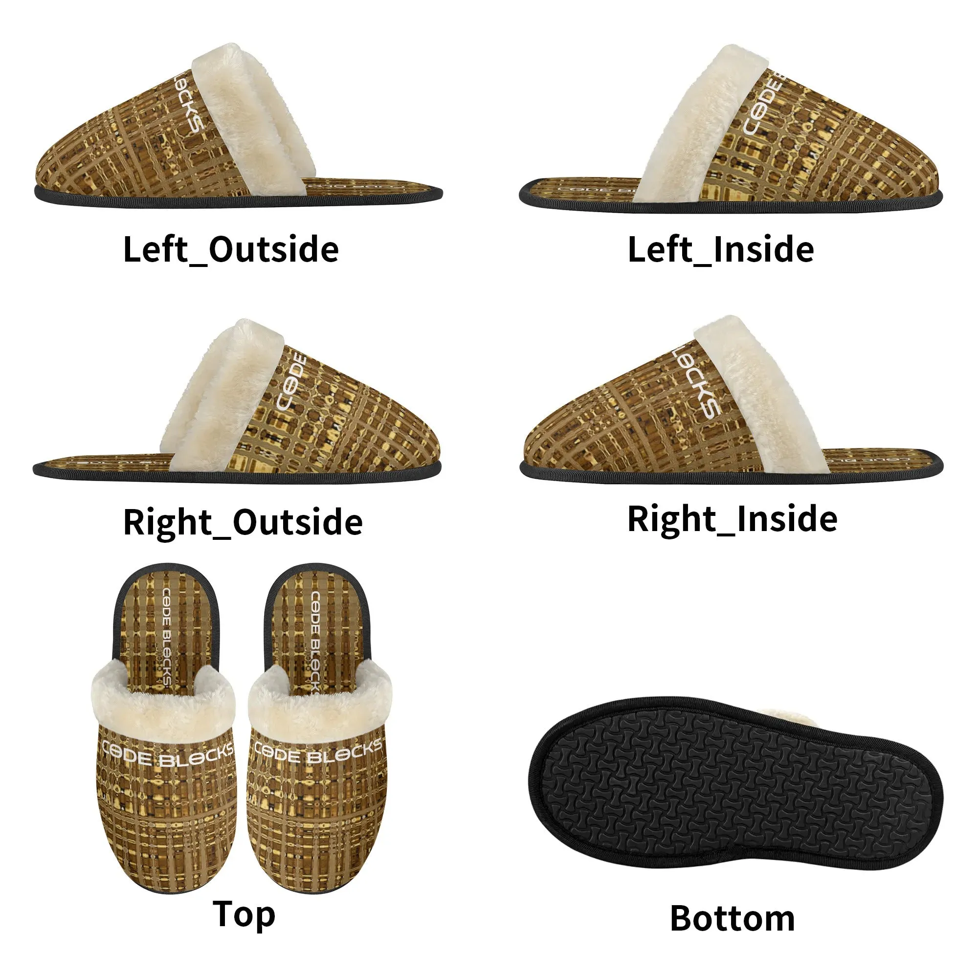 Lightweight Warm Plush Slippers