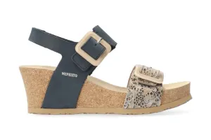 'Lissia' women's sandal - blue mix