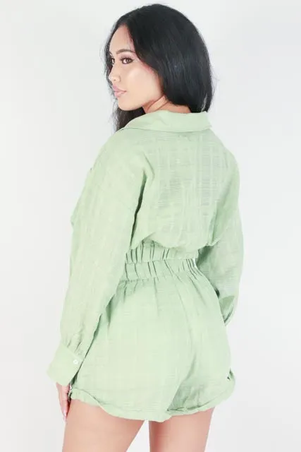 LONG SLEEVE TWIST BOTTOM TOP