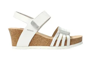 'Lucia' women's wedge sandal - white