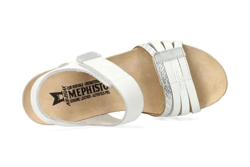 'Lucia' women's wedge sandal - white