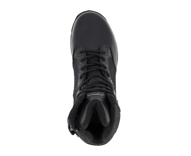 MAGNUM STRIKE FORCE 8.0 BOOTS, WATERPROOF, SIDE ZIP, BLACK, STYLE 5432