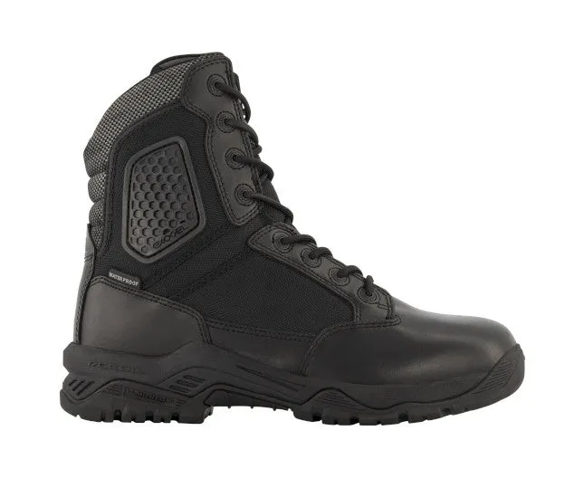MAGNUM STRIKE FORCE 8.0 BOOTS, WATERPROOF, SIDE ZIP, BLACK, STYLE 5432