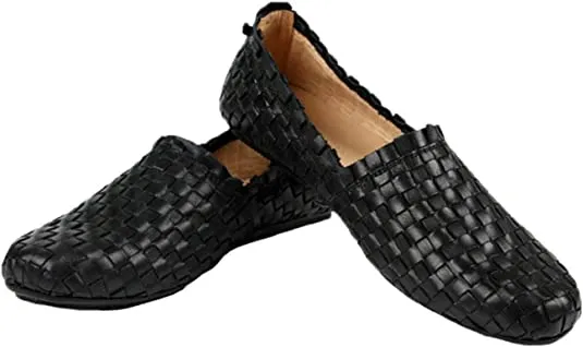 Men's Woven Slip On Loafers Driving Flats