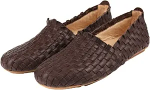 Men's Woven Slip On Loafers Driving Flats