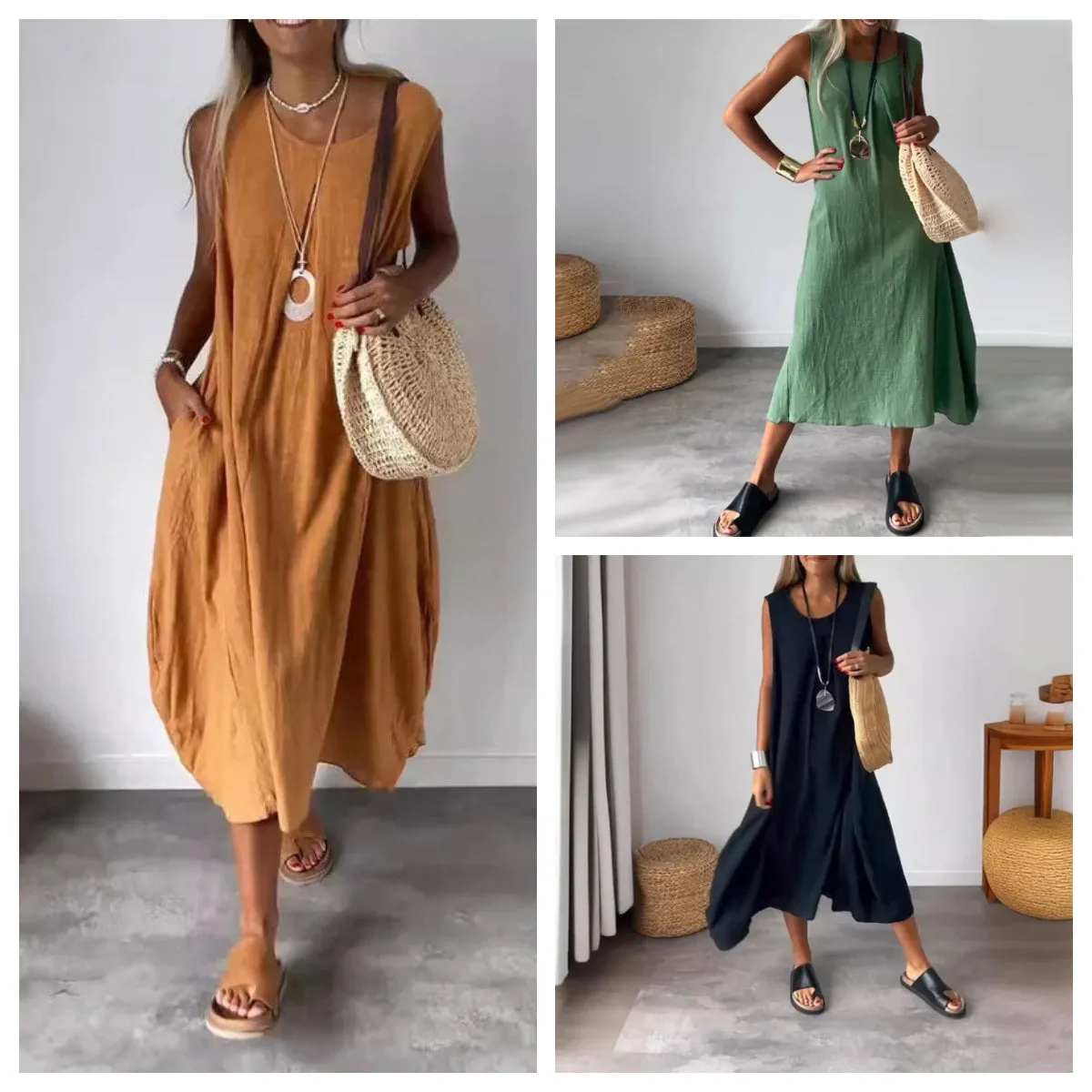 Mila - Relaxed Boho Maxi Dress 🌿✨