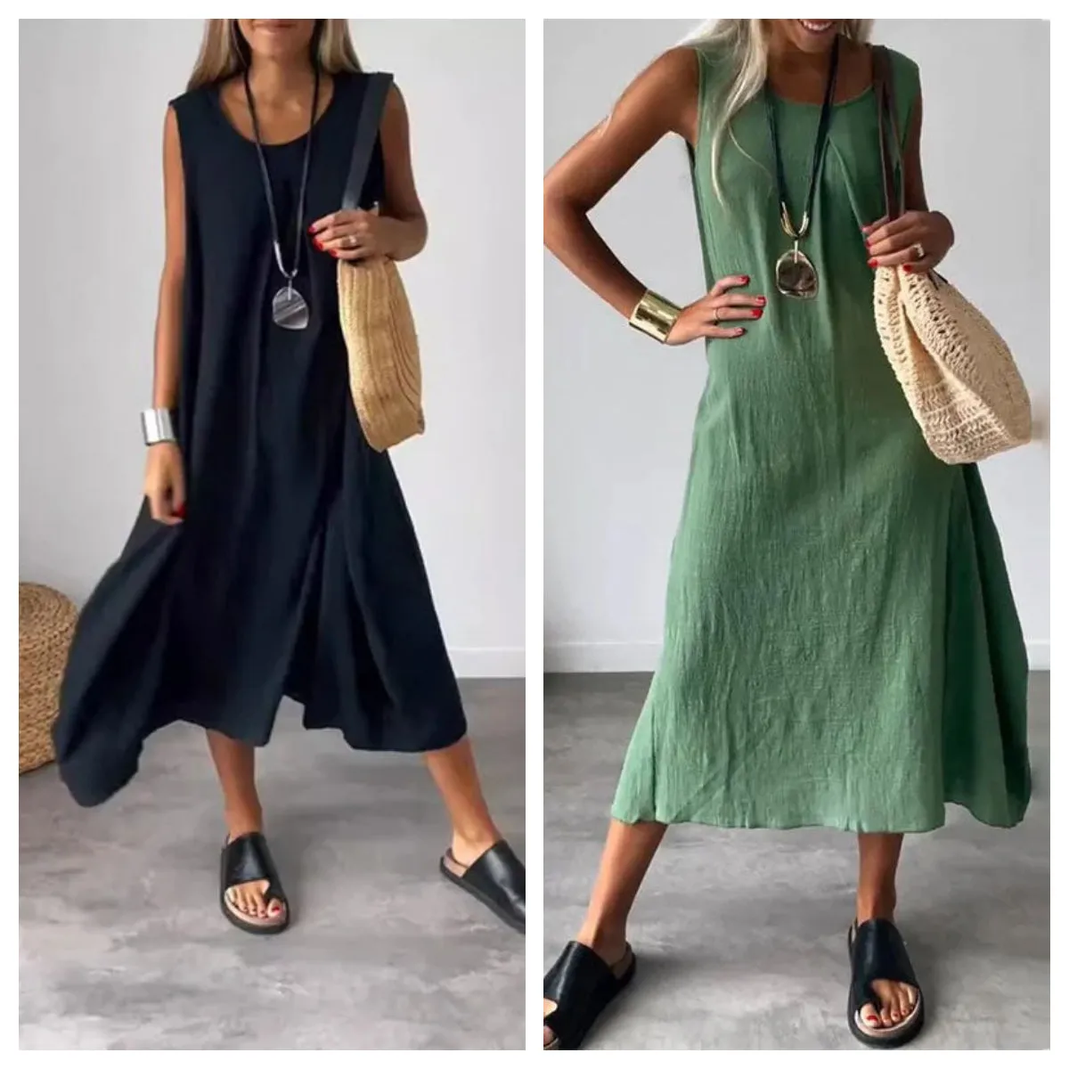 Mila - Relaxed Boho Maxi Dress 🌿✨