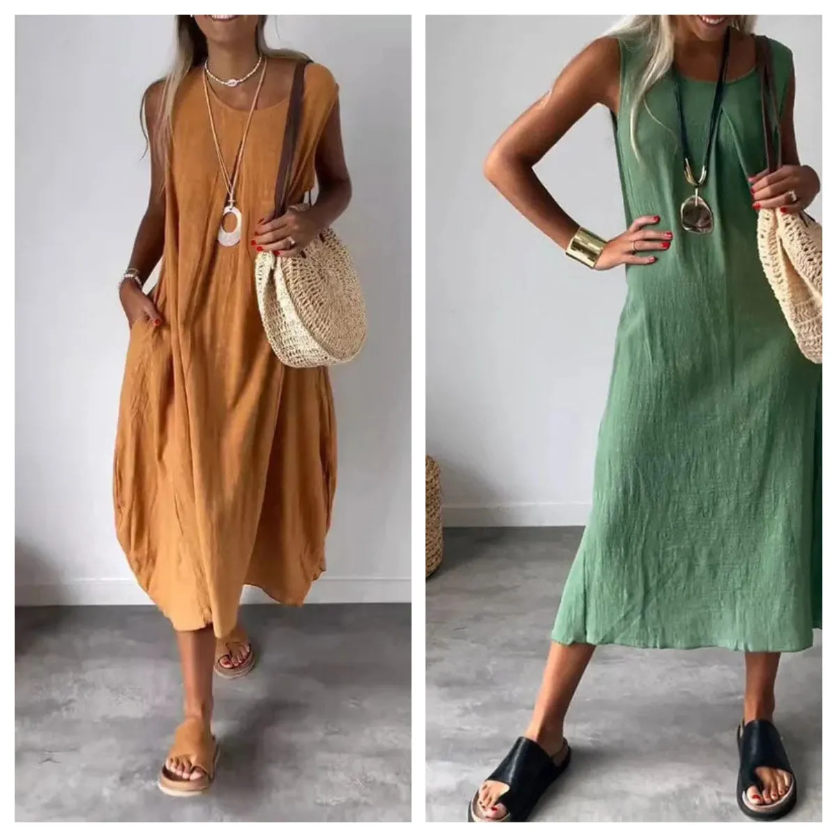 Mila - Relaxed Boho Maxi Dress 🌿✨