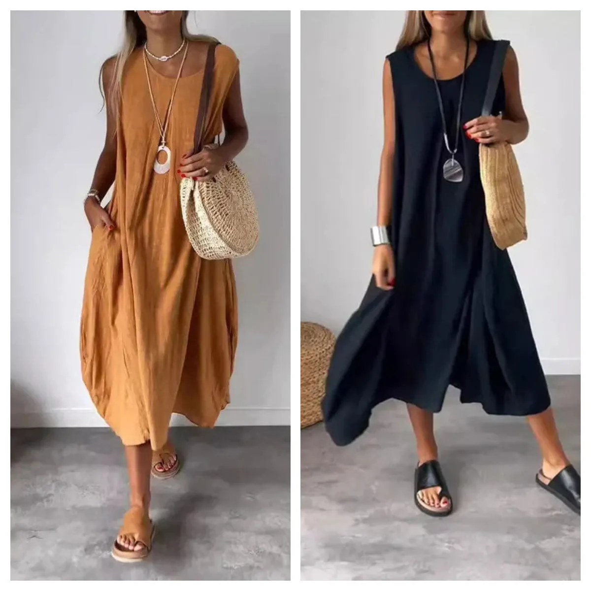 Mila - Relaxed Boho Maxi Dress 🌿✨