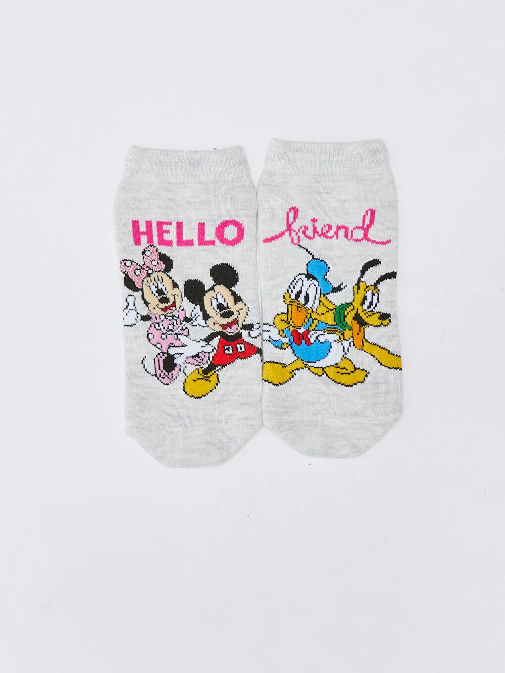 Minnie and Friends Patterned Girls' Booties Socks 5-pack