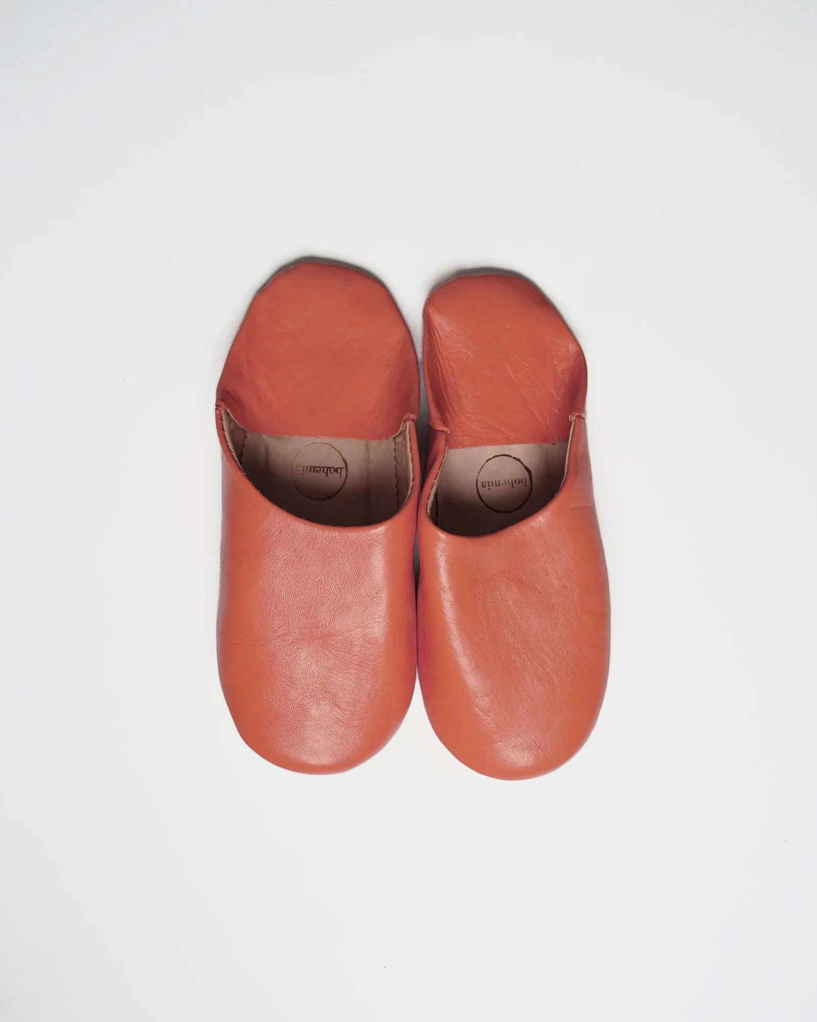 Moroccan Babouche Basic Slippers / Terracotta