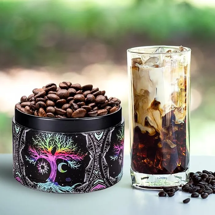 NEW Portable 2.5" Aluminium Spice Grinder, Boho Style with Lucky Tree Pattern, Best Gift for Home and Kitchen.
