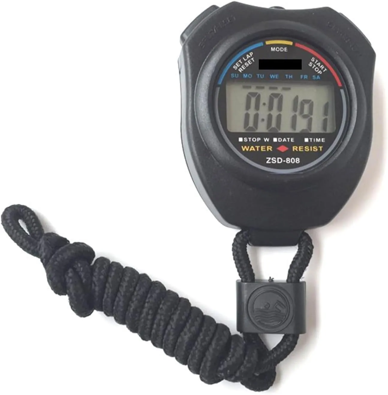 NEW XL-008/ZSD-808 Stopwatch Sports Fitness Stopwatch Timer Student Competition Running Track and Field Training Referee Stopwatch (ZSD-808 Black)