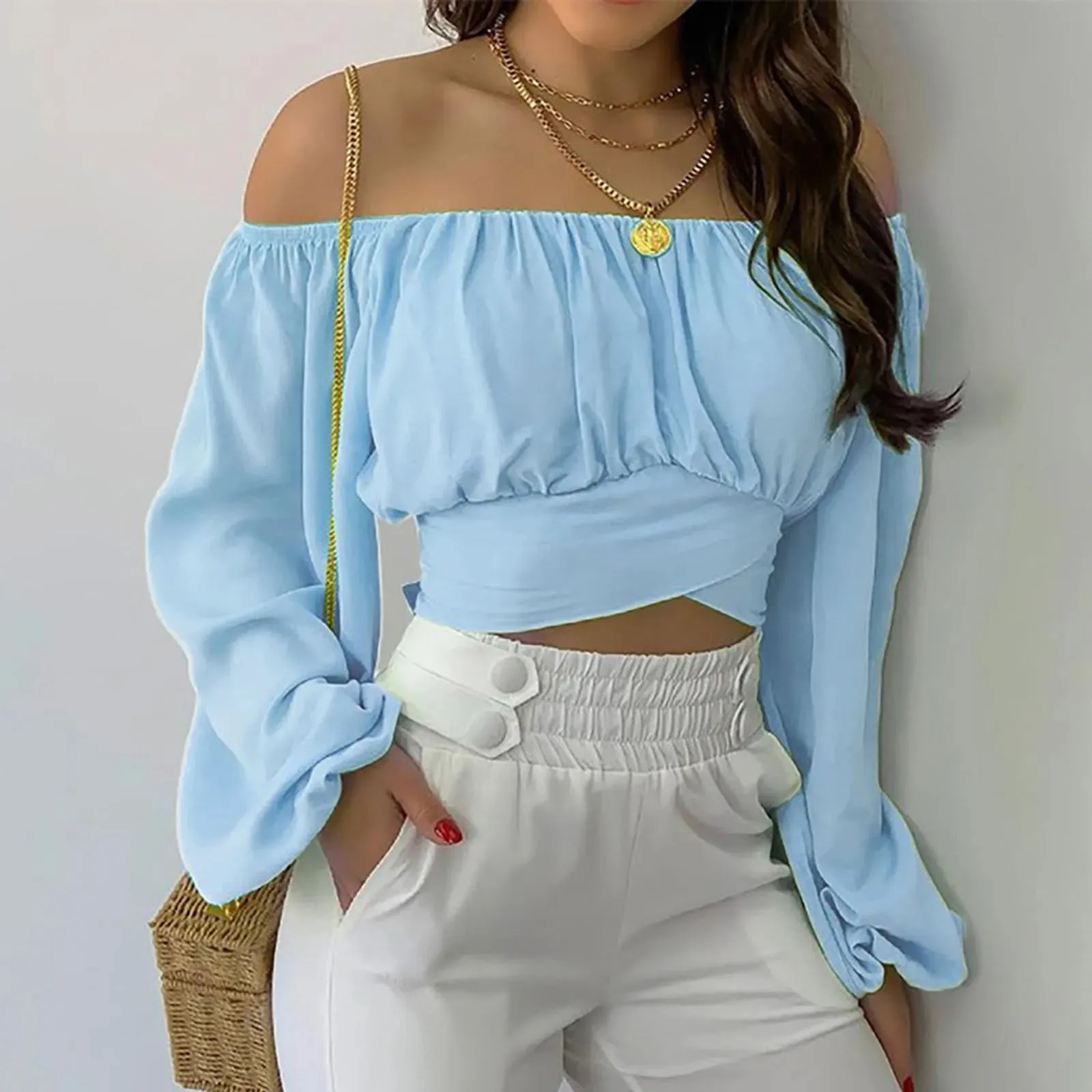 Obsidian Phoenix Women's Luxury Off-Shoulder Blouse
