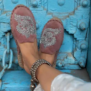 Ottoman Blush Pink Espadrilles Flats