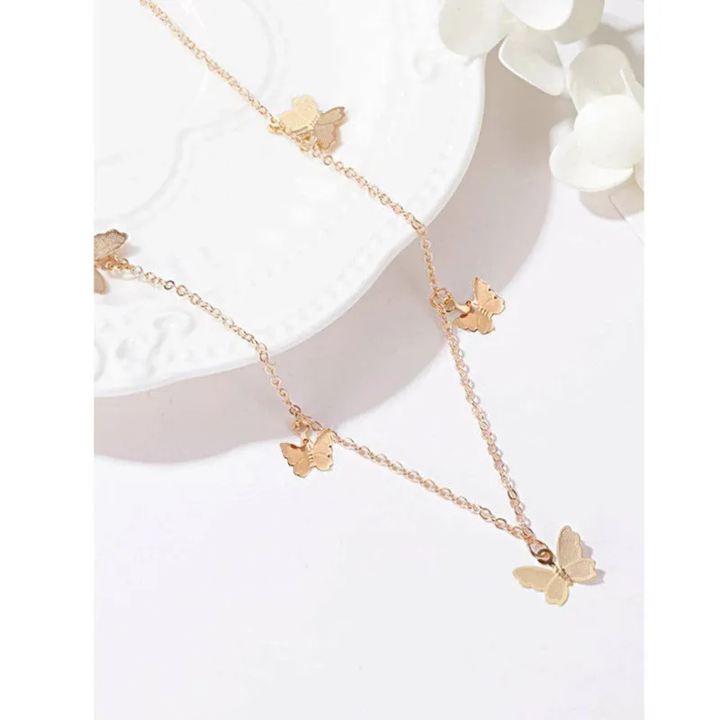 Pack Of 2 Butterfly and Star and Drop Half Moon Pendant