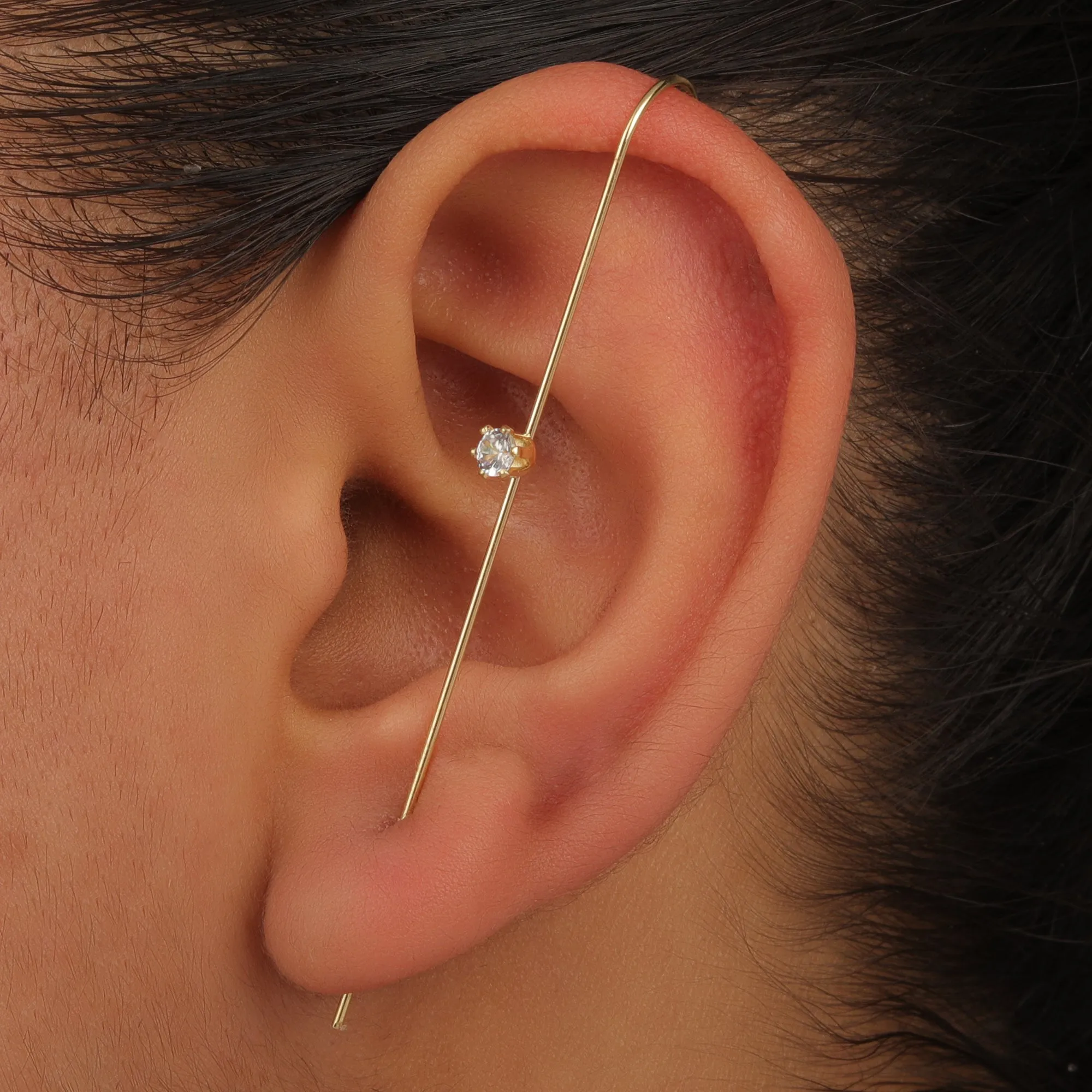 Pack Of 4 Thunderbolt Cross And Butterfly Ear Cuff