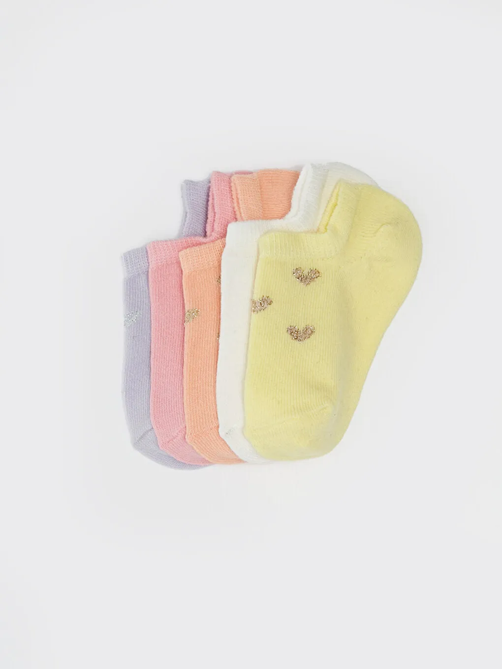 Patterned Baby Girl Booties Socks 5-pack