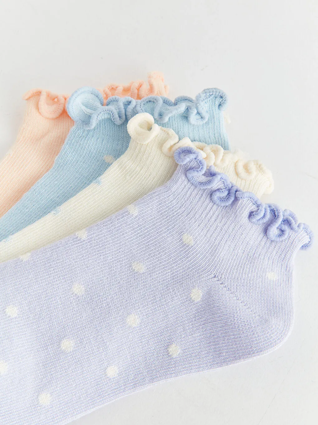 Patterned Girl's Booties Socks 5-pack