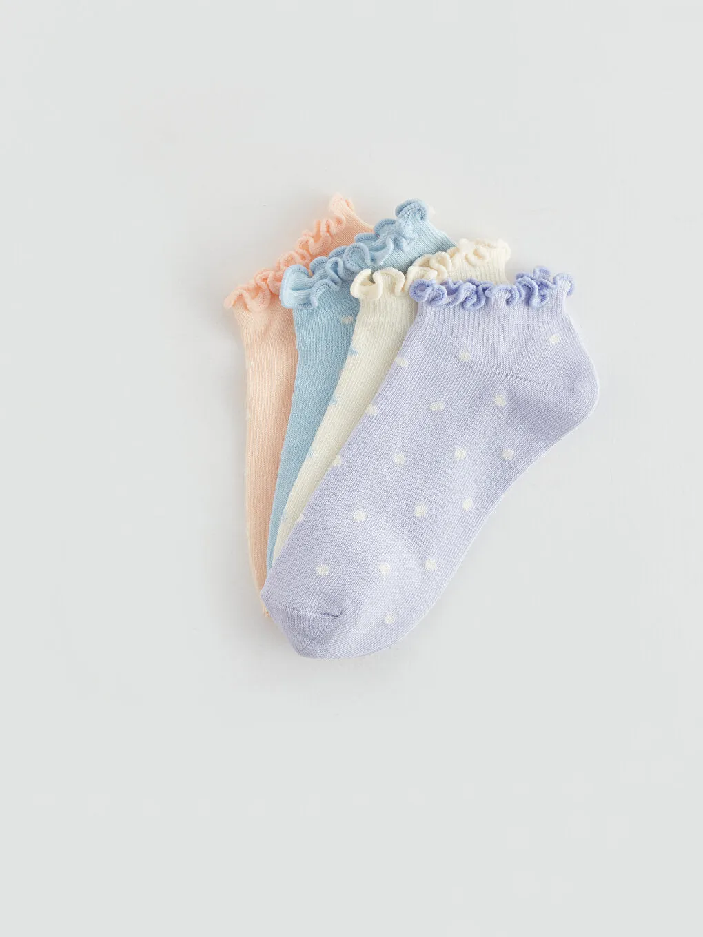 Patterned Girl's Booties Socks 5-pack
