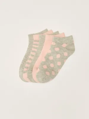 Patterned Women's Booties Socks Pack of 5