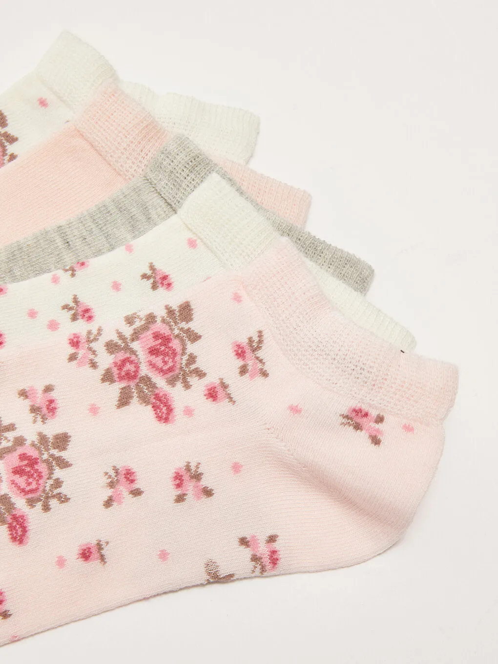 Patterned Women's Booties Socks Pack of 5