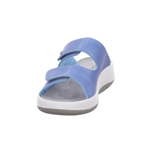 'Pignola' women's strap slide sandal - blue