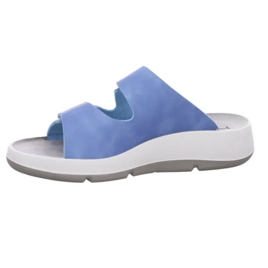 'Pignola' women's strap slide sandal - blue