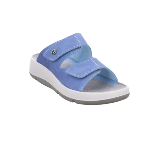 'Pignola' women's strap slide sandal - blue