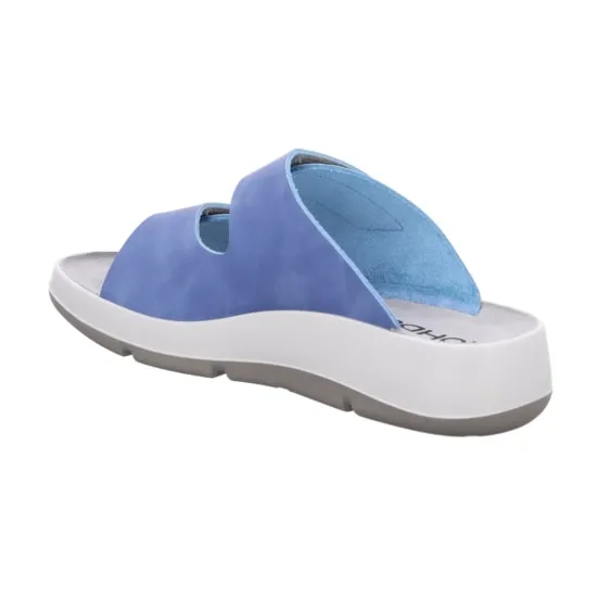 'Pignola' women's strap slide sandal - blue