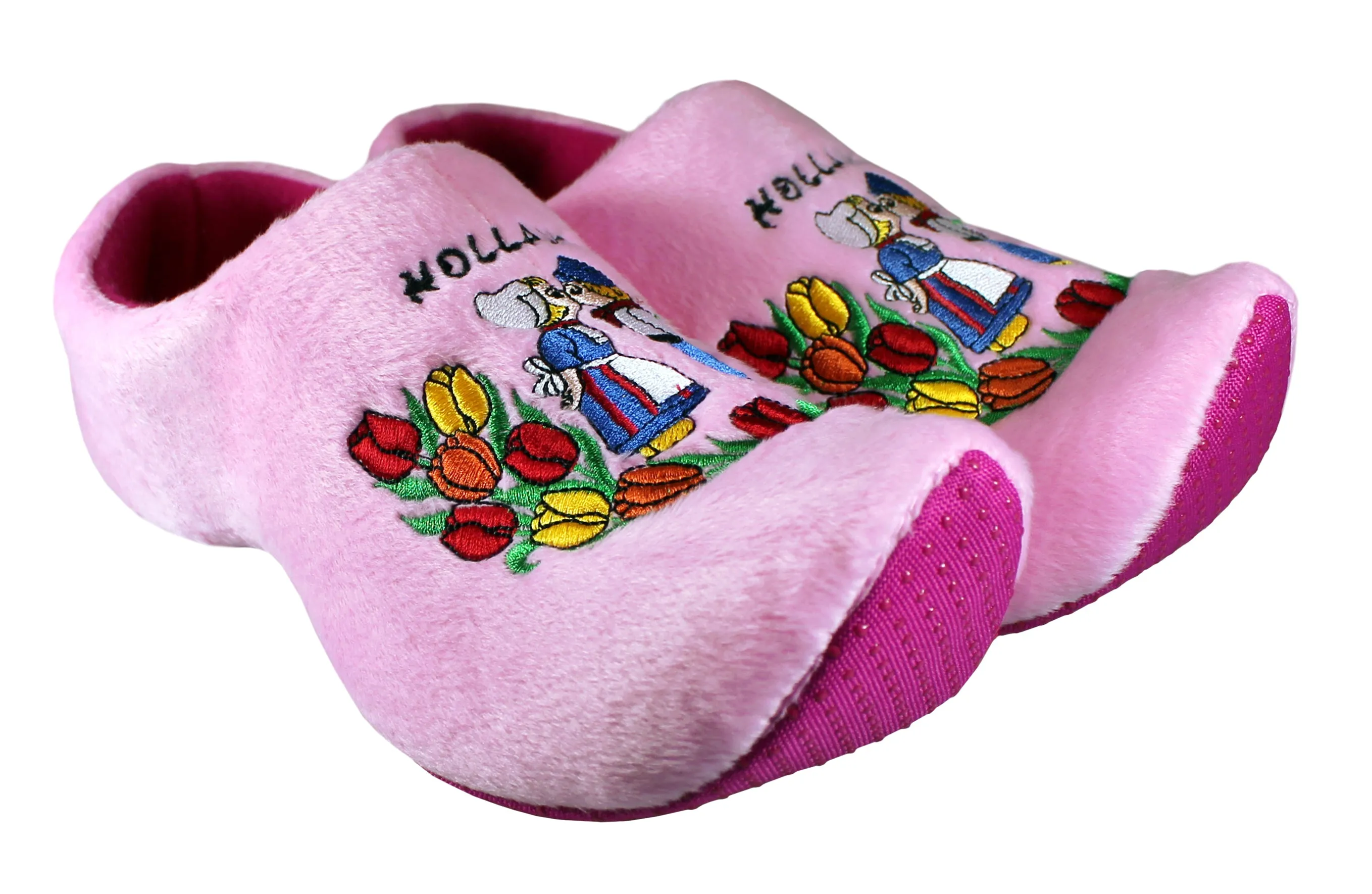 Pink Kissing Couple Slippers