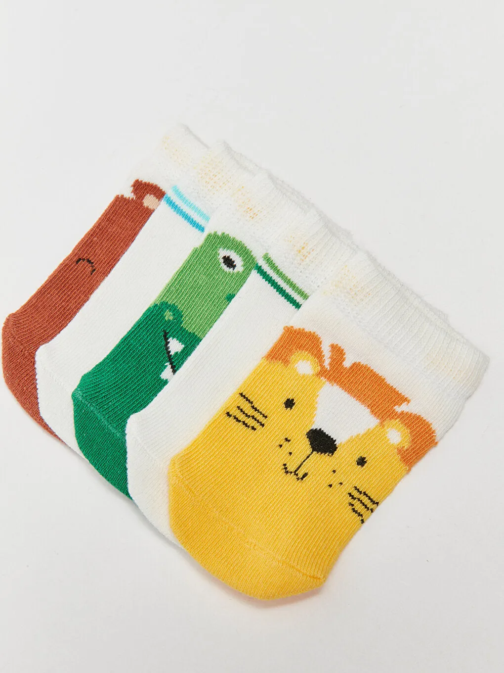 Printed Baby Boy Booties Socks 5-pack