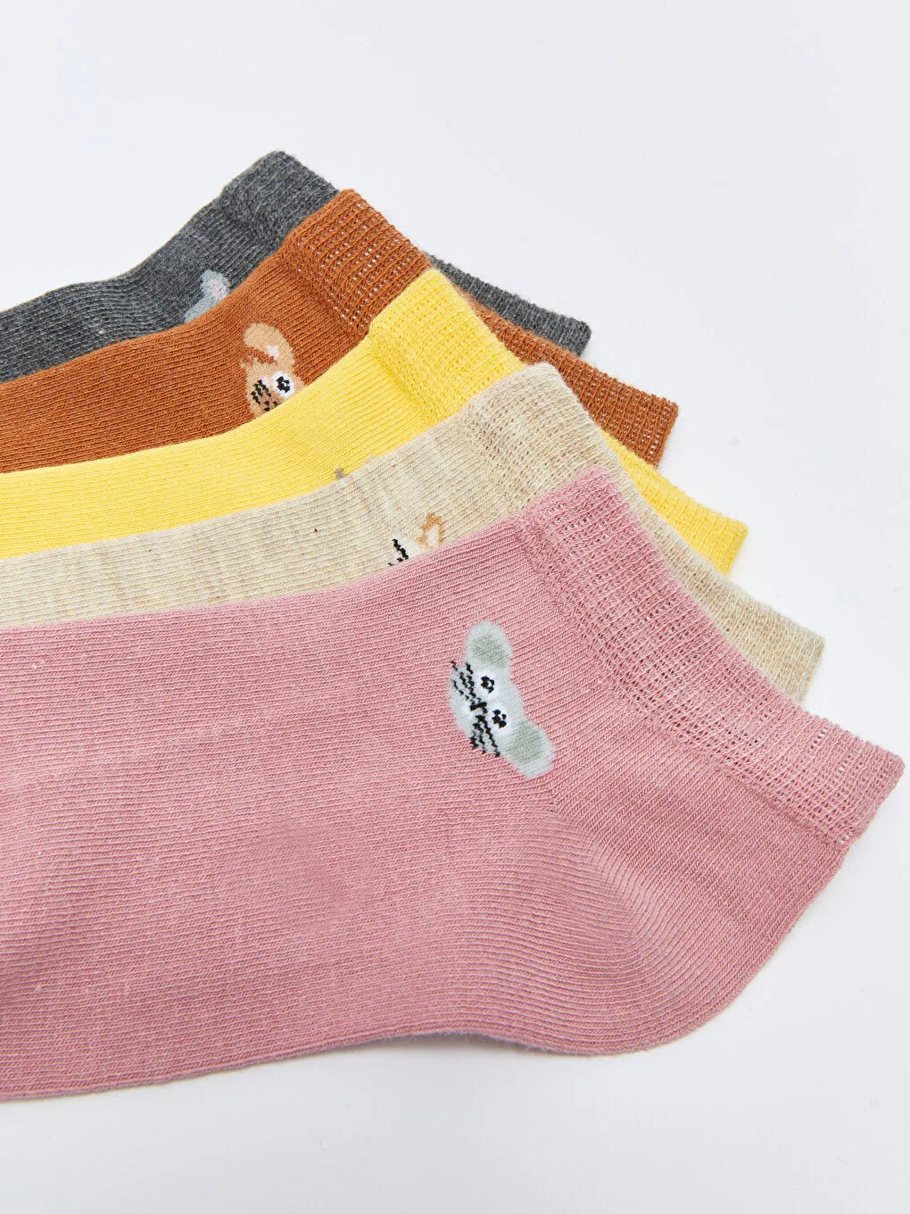Printed Women's Booties Socks Pack of 5