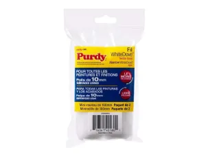 Purdy Mini White Dove Sleeve 100 X 10mm (4 X 3/8In) (Pack 2)