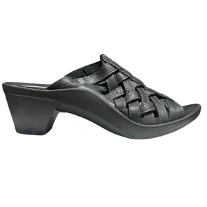 Romika Mokassetta262 Black Heel Sandals