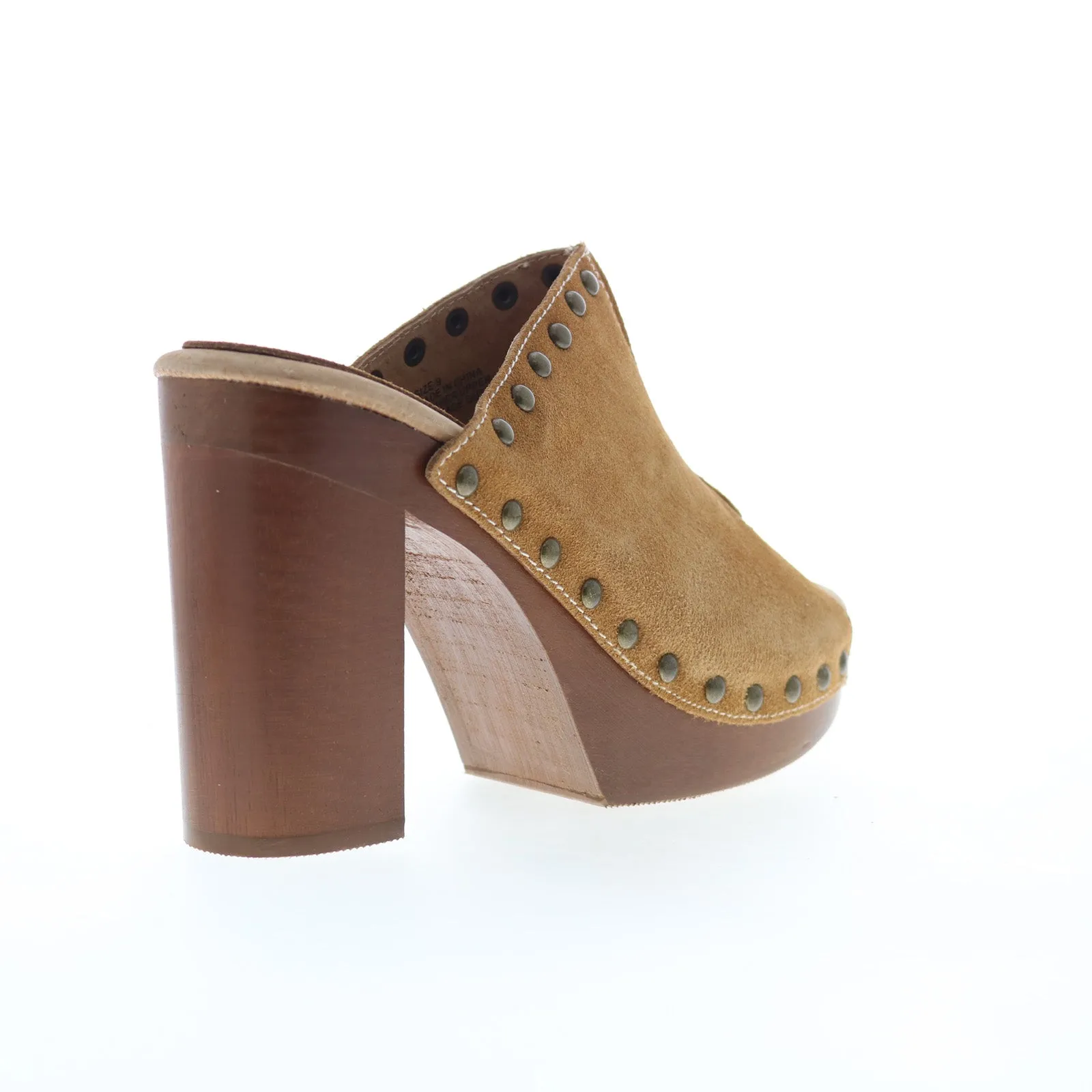 Sbicca Crowley PS113 Womens Brown Suede Slip On Mule Sandals Shoes
