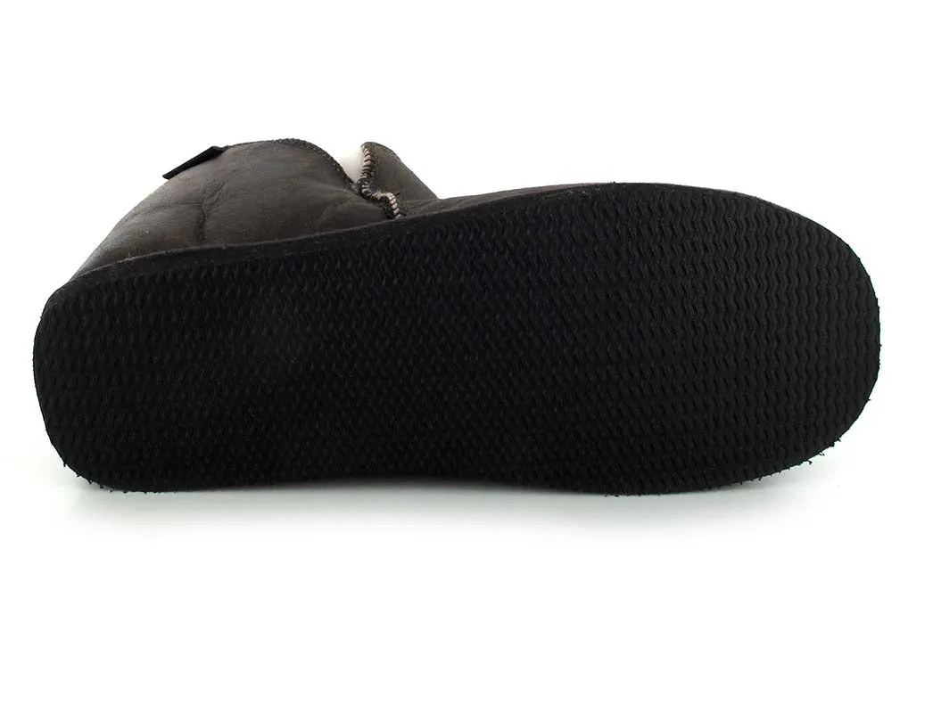SHEPHERD Men's Ankle-High Shearling Slippers Anton