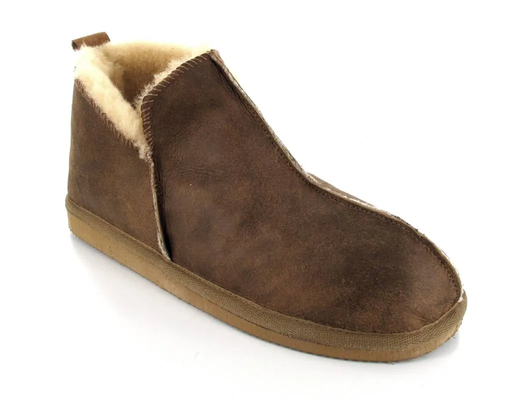 SHEPHERD Men's Ankle-High Shearling Slippers Anton