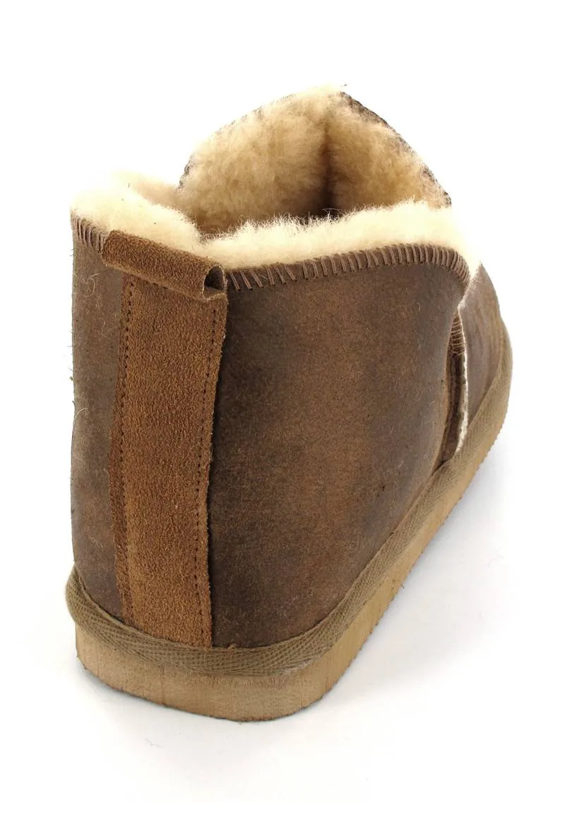 SHEPHERD Men's Ankle-High Shearling Slippers Anton